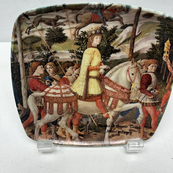 VTG Decorative Crafts Inc. Made in Italy Melamine Trinket Trays Set of 3 - Picture 8 of 16